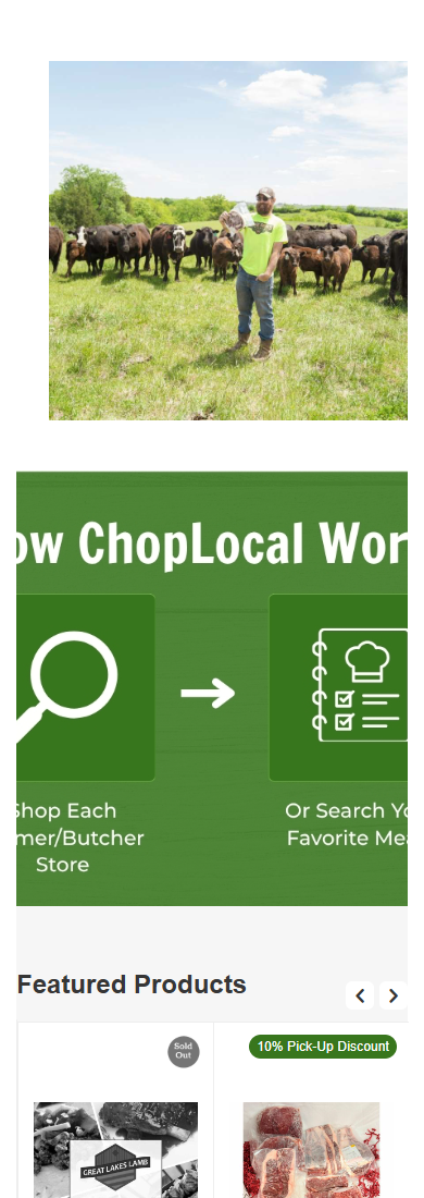ChopLocal — Featured Products Row