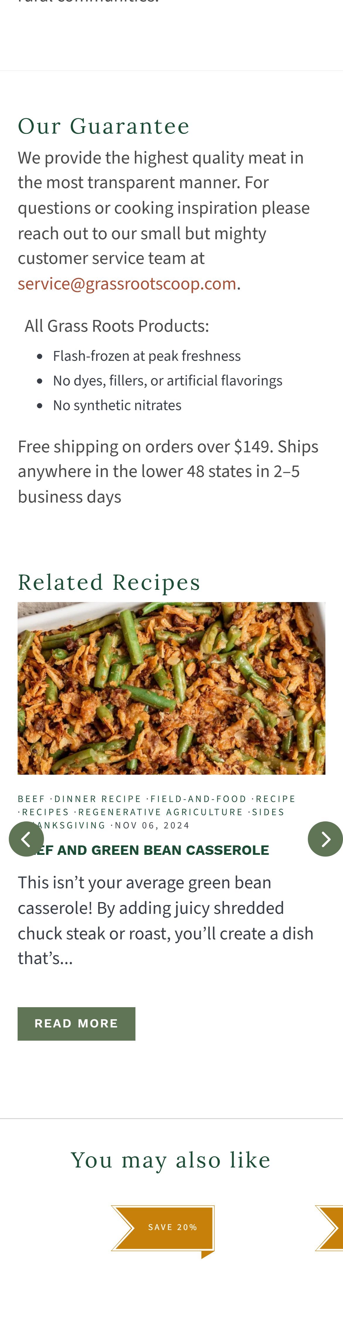 Grass Roots Coop — PDP Related Recipes